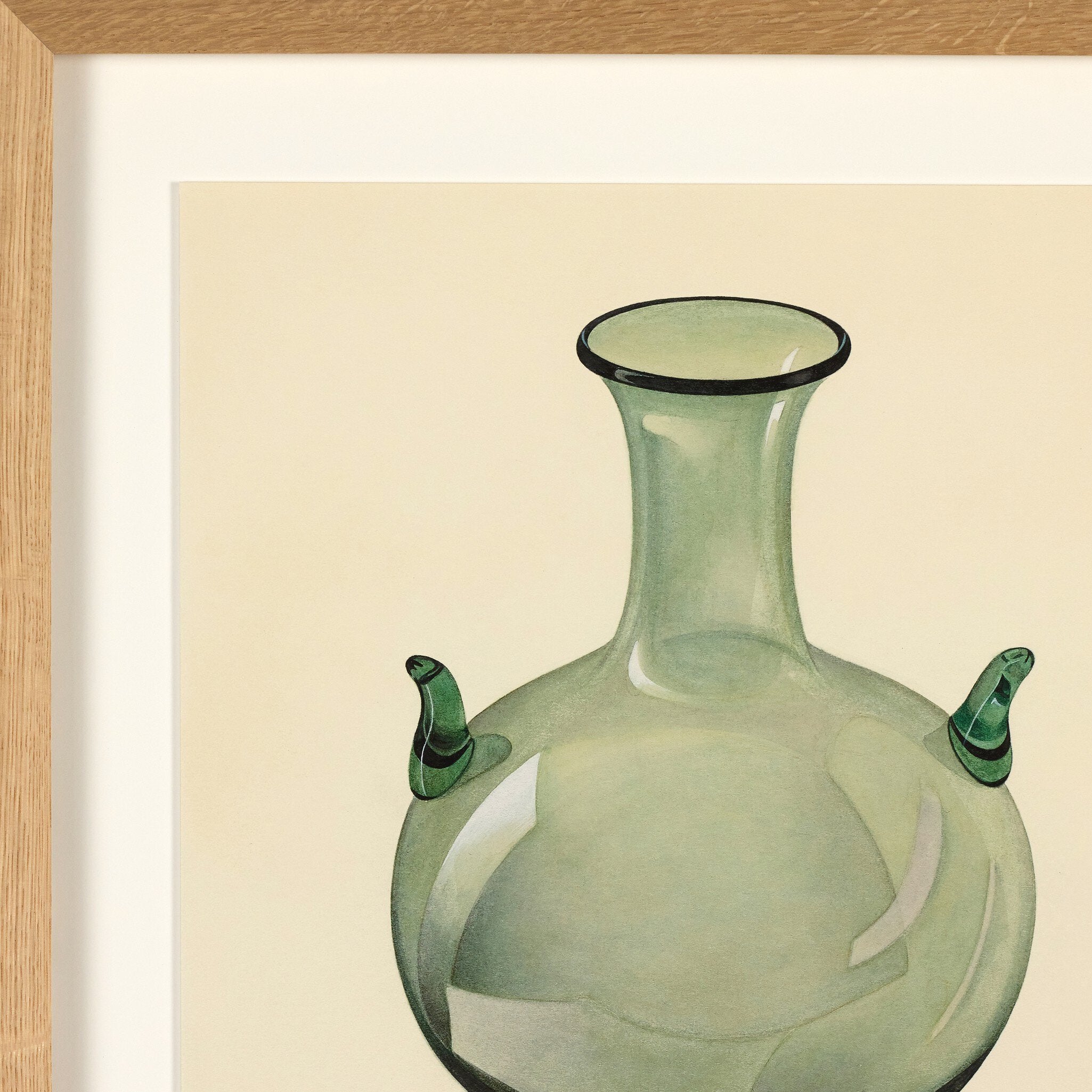 Green Vase by Edward White - Vertical Grain 1.5 White Oak | 18" x 15.5"