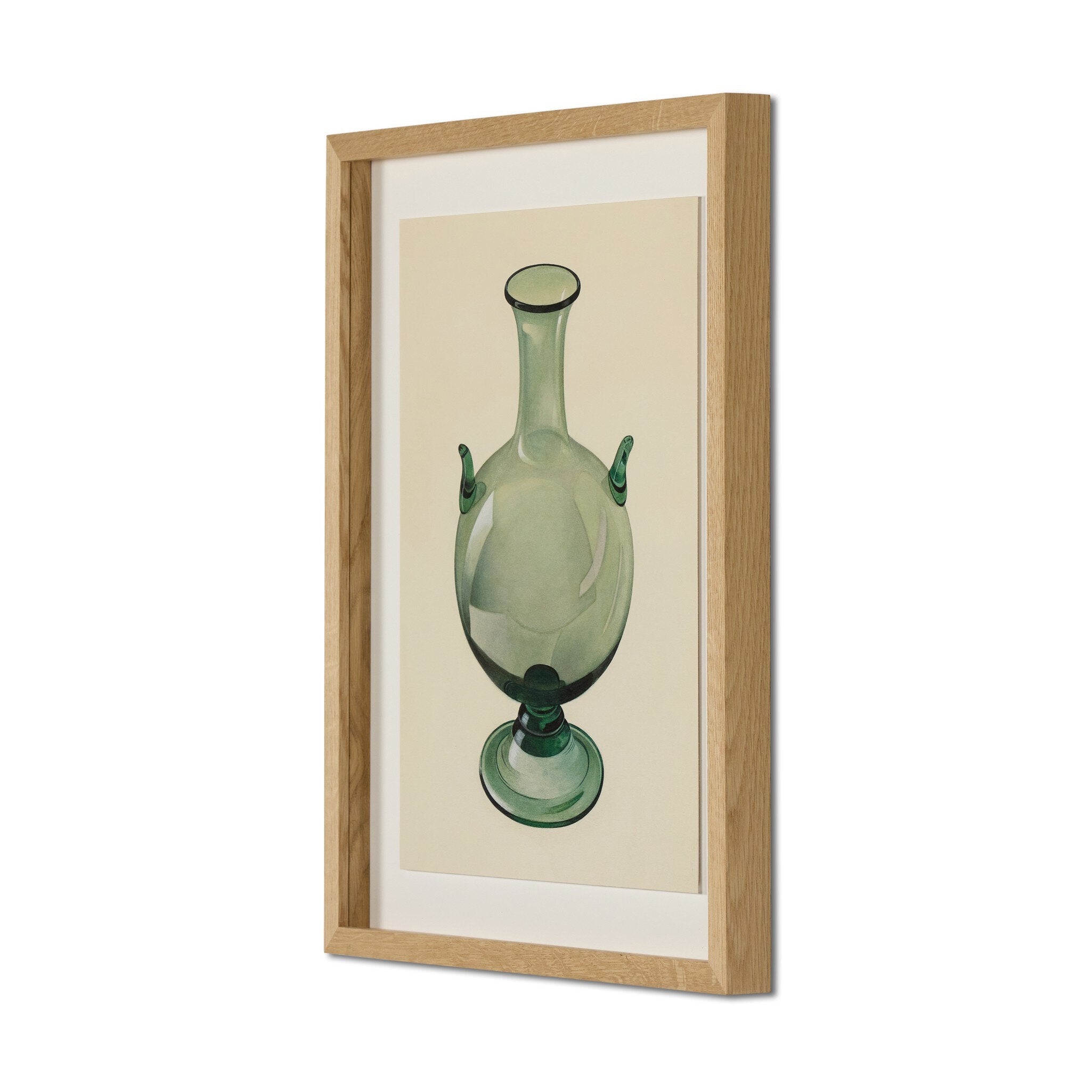 Green Vase by Edward White - Vertical Grain 1.5 White Oak | 18" x 15.5"
