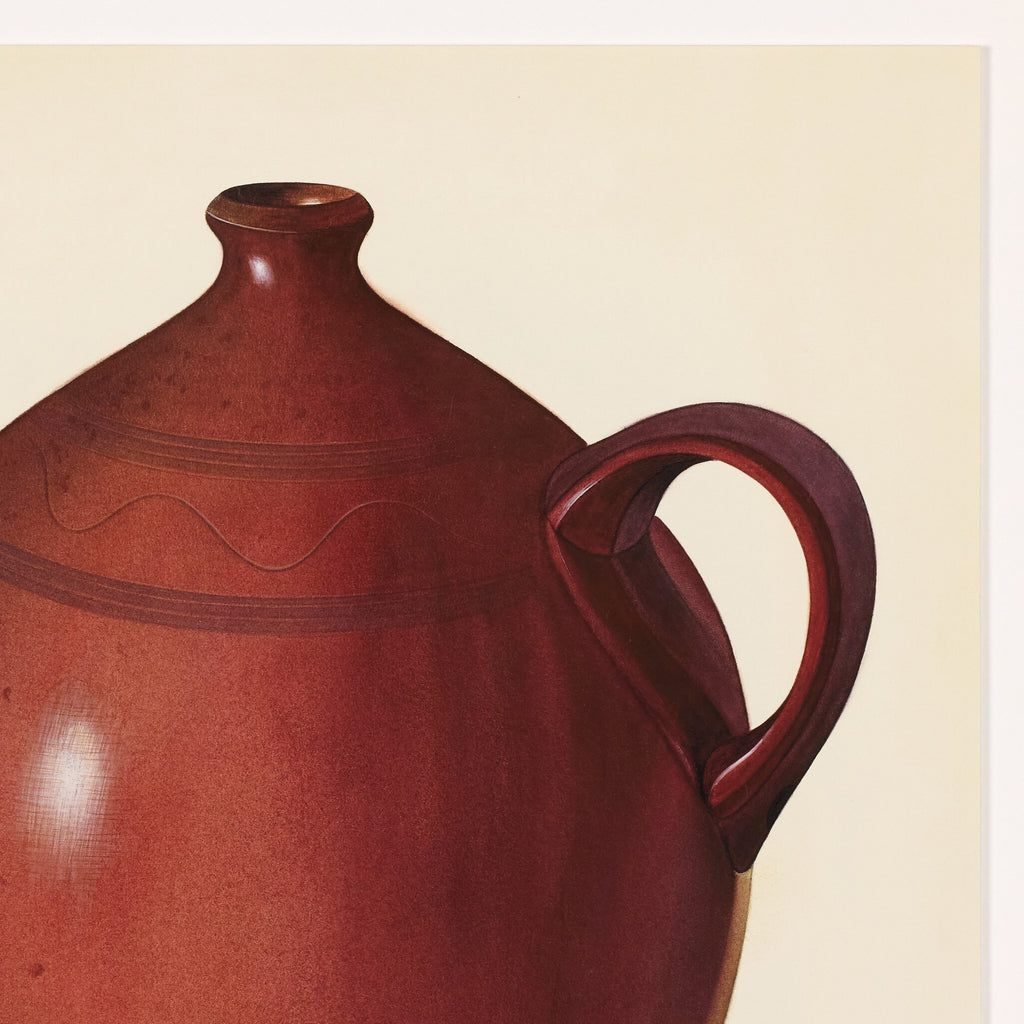 Economy Redware Jug by Edward White - Vertical Grain 1.5 White Oak | 24" x 20"