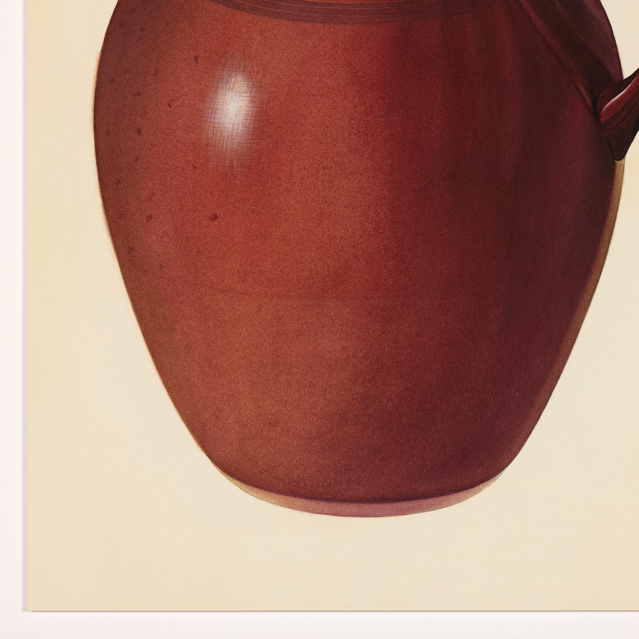 Economy Redware Jug by Edward White - Vertical Grain 1.5 White Oak | 18" x 15.5"