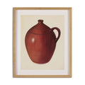Economy Redware Jug by Edward White - Vertical Grain 1.5 White Oak | 18" x 15.5"