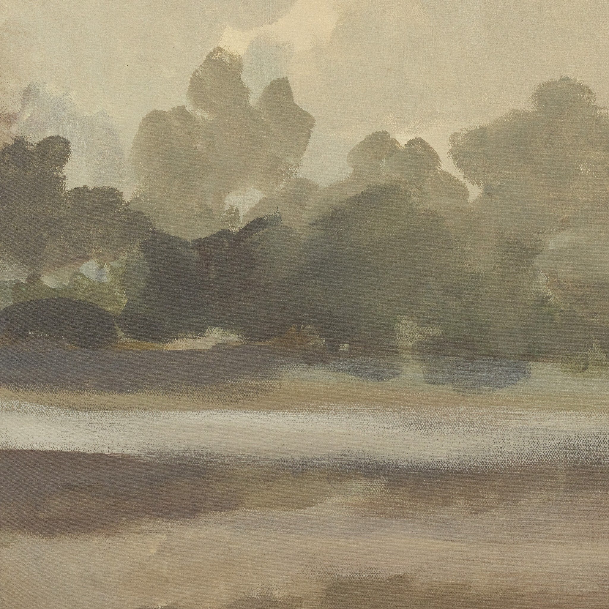 Reflections Diptych by Lauren Fuhr - Walnut Floater | 55" x 40"