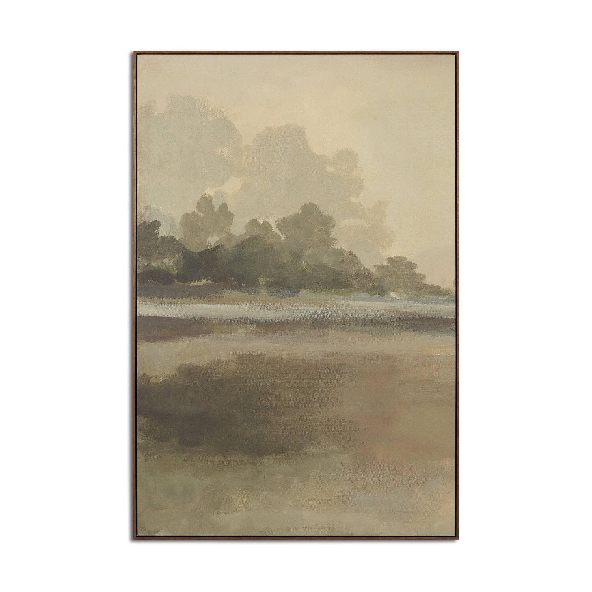 Reflections Diptych by Lauren Fuhr - Walnut Floater | 96" x 72"