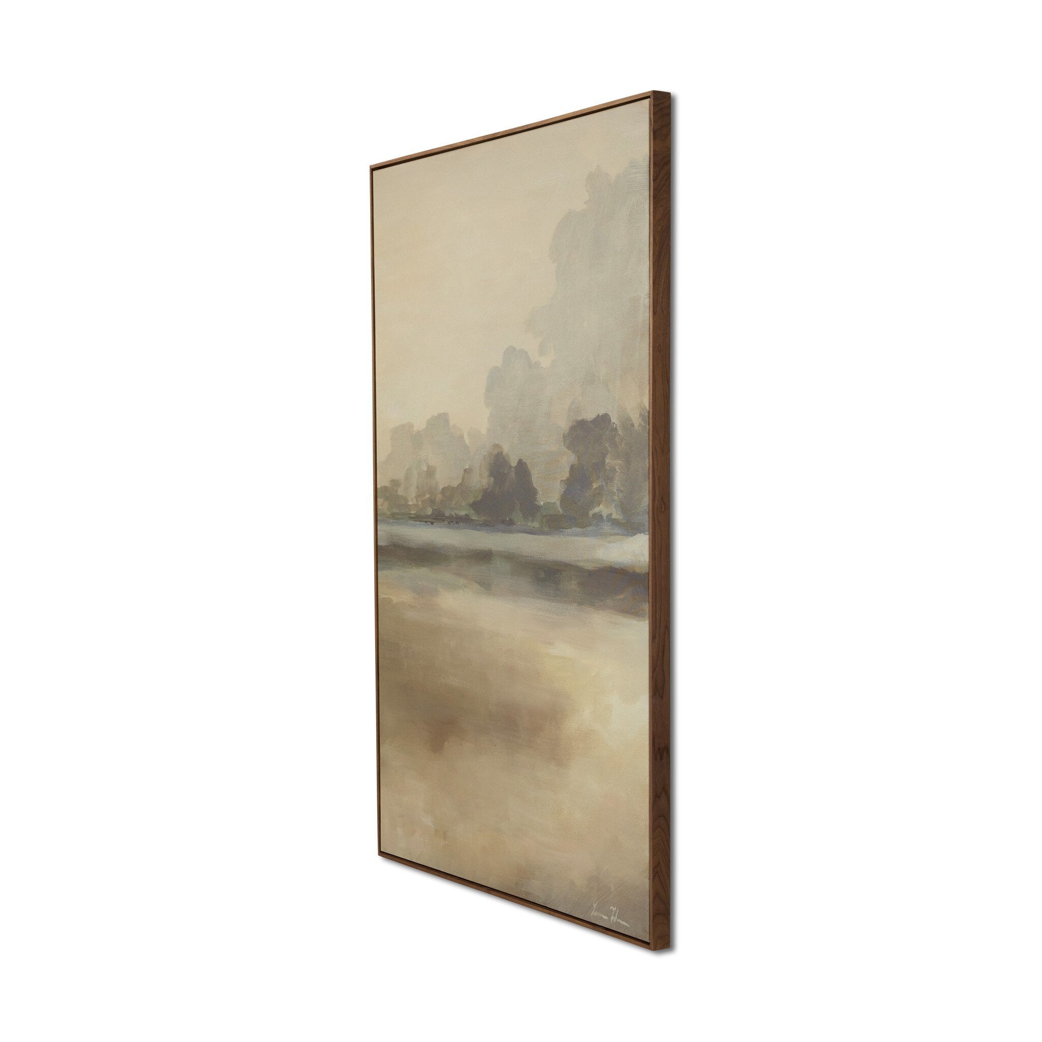 Reflections Diptych by Lauren Fuhr - Walnut Floater | 96" x 72"