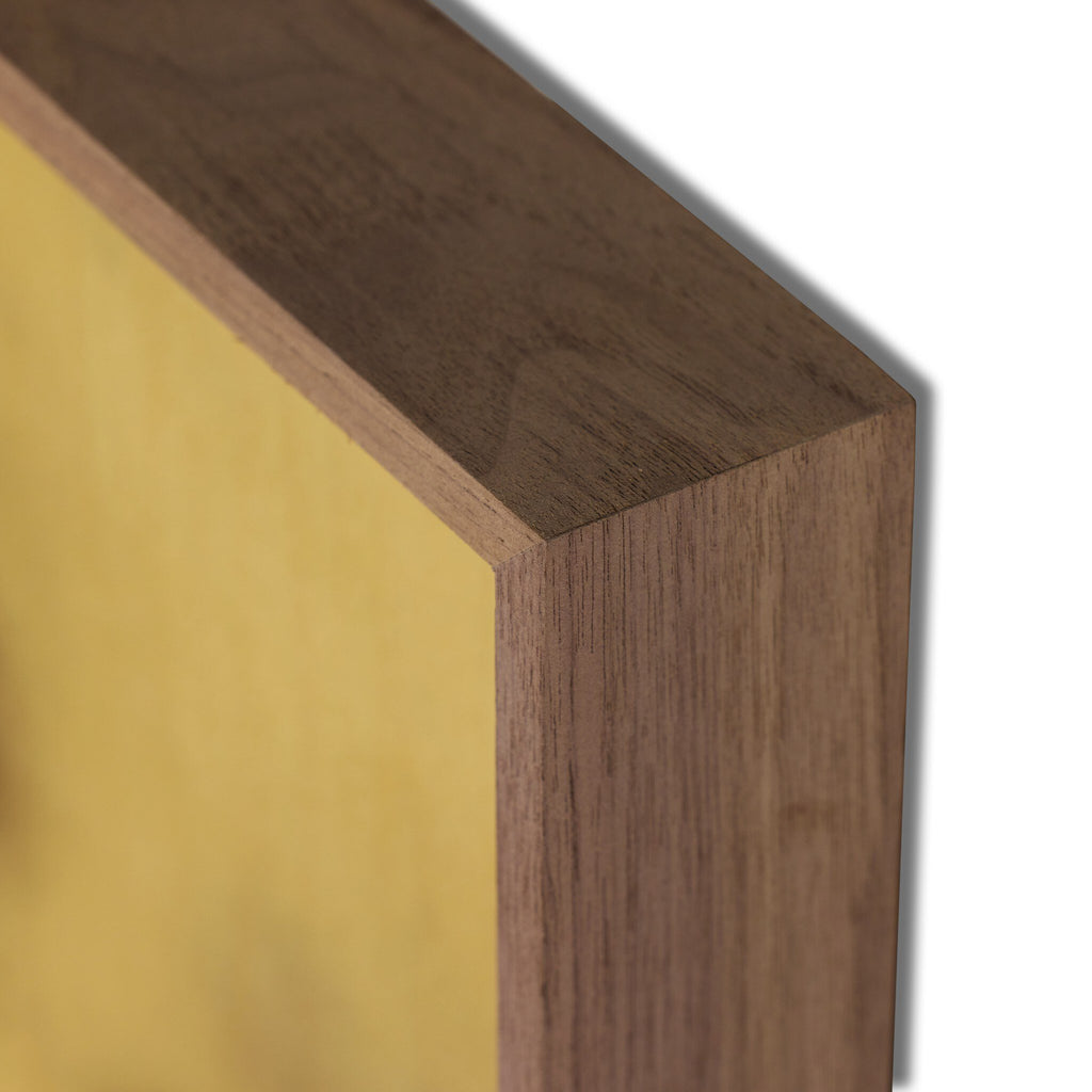 Lutare Diptych by Kelly Rogers - Rustic Walnut Floater | 54" x 40"