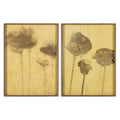 Lutare Diptych by Kelly Rogers - Rustic Walnut Floater | 24" x 18"