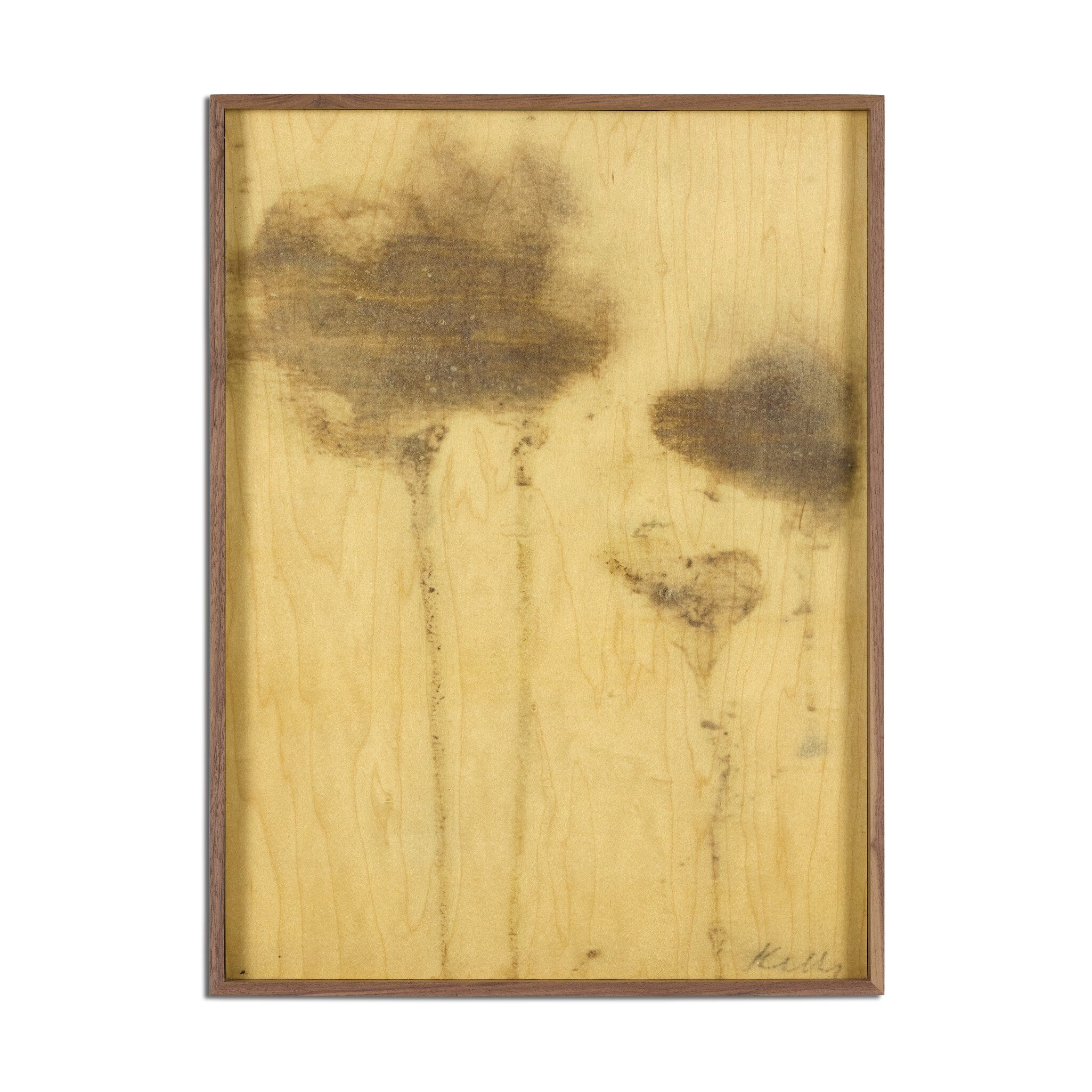 Lutare Diptych by Kelly Rogers - Rustic Walnut Floater | 54" x 40"