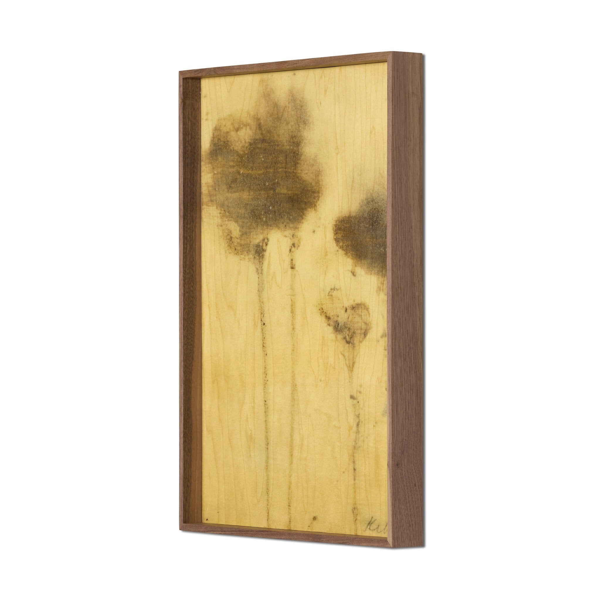 Lutare Diptych by Kelly Rogers - Rustic Walnut Floater | 24" x 18"