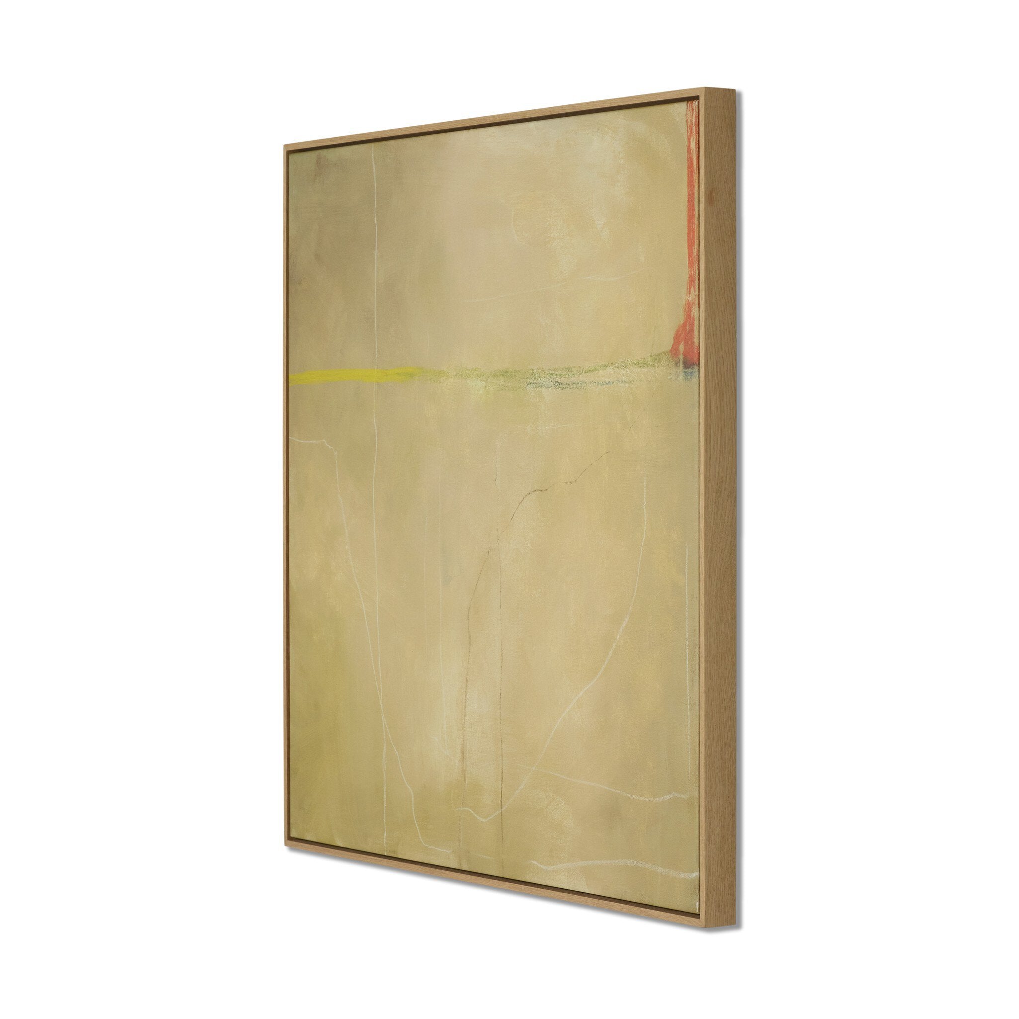 Lines Diptych by Lauren Fuhr - Vertical Grain White Oak Floater