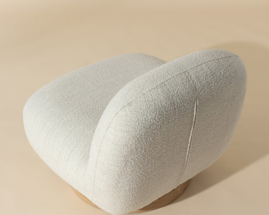 Franze Swivel Lounge Chair - Merino Pearl