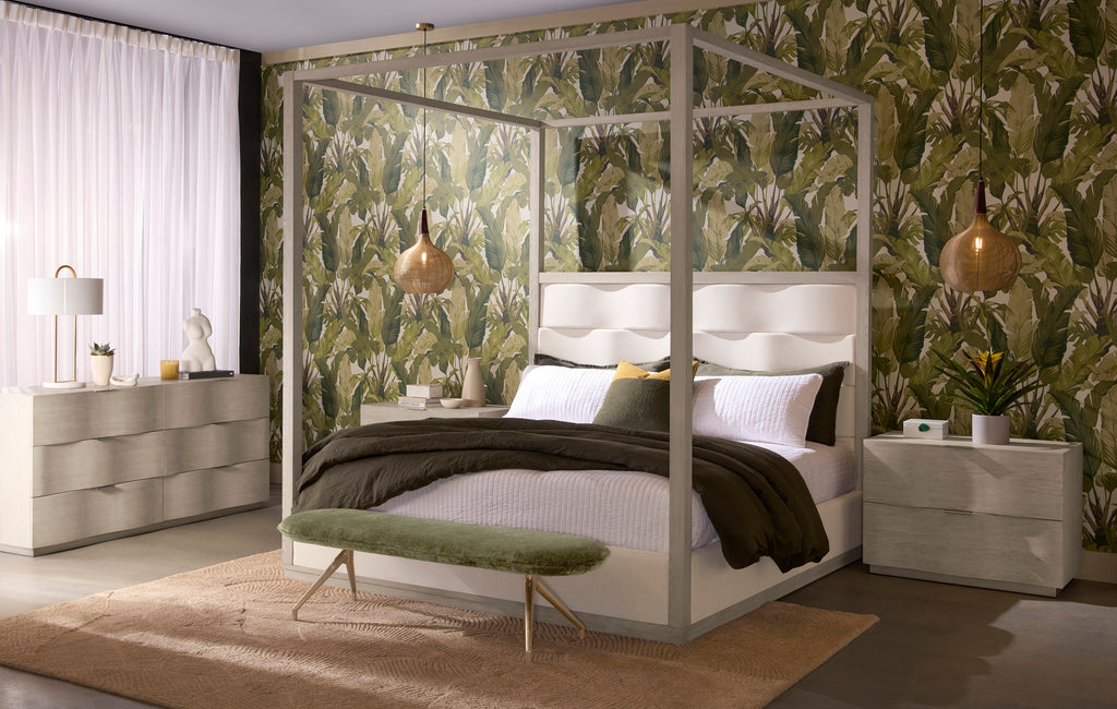 Hoyos Canopy Bed - King - Topaz Beige
