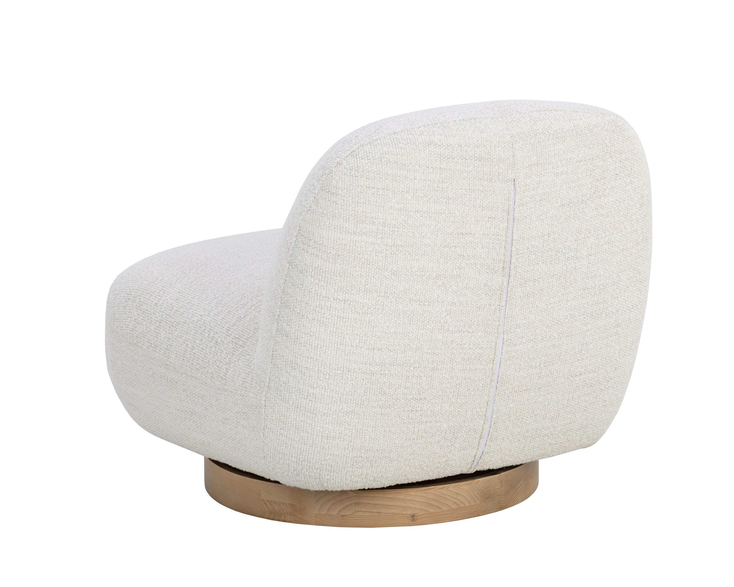 Franze Swivel Lounge Chair - Merino Pearl