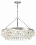 Calypso 30'' Crystal Teardrop Polished Chrome Chandelier