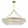 Calypso 40'' Crystal Teardrop Vibrant Gold Chandelier