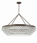 Calypso 40'' Crystal Teardrop Vibrant Bronze Chandelier