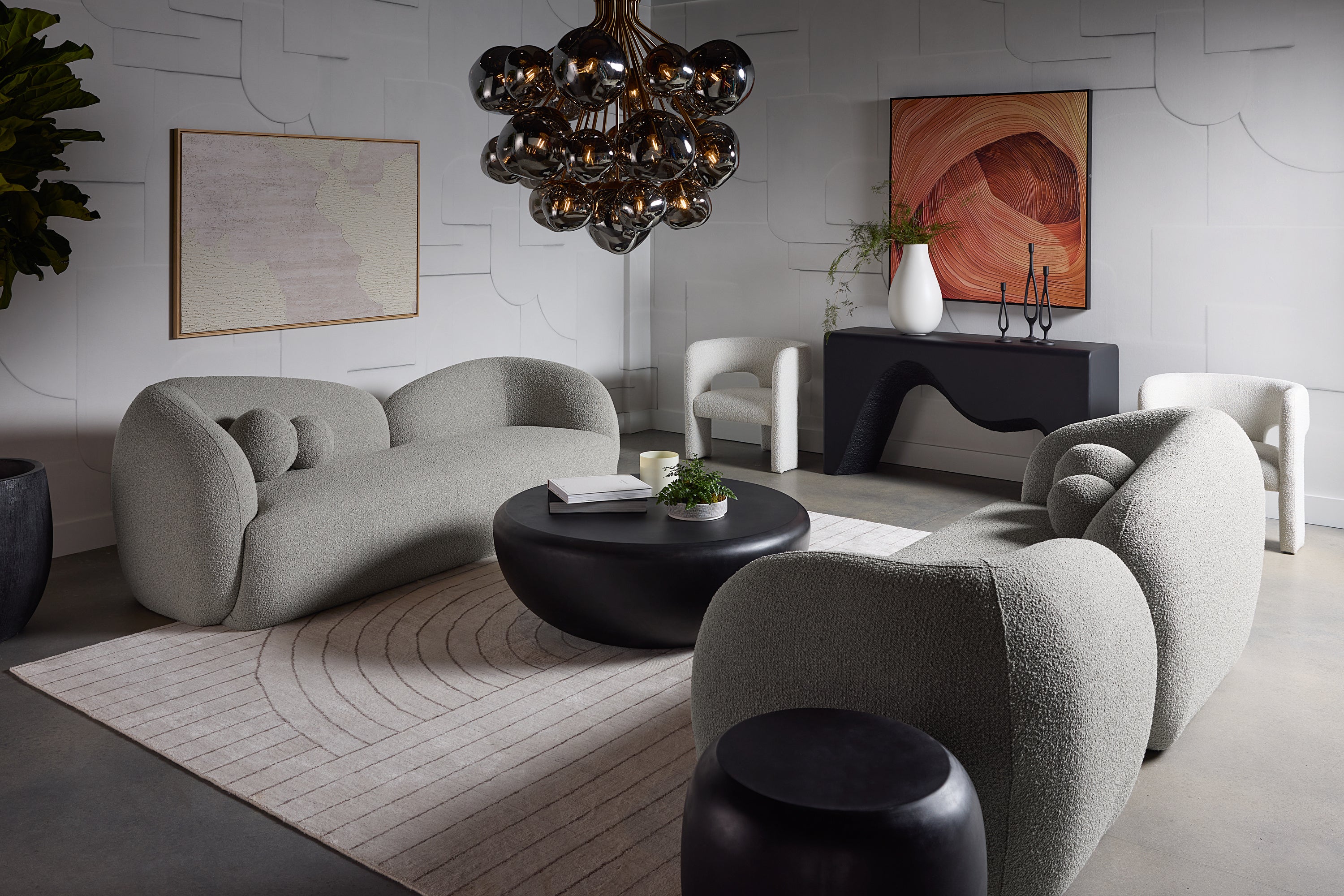 Isidore Lounge Chair - Copenhagen White