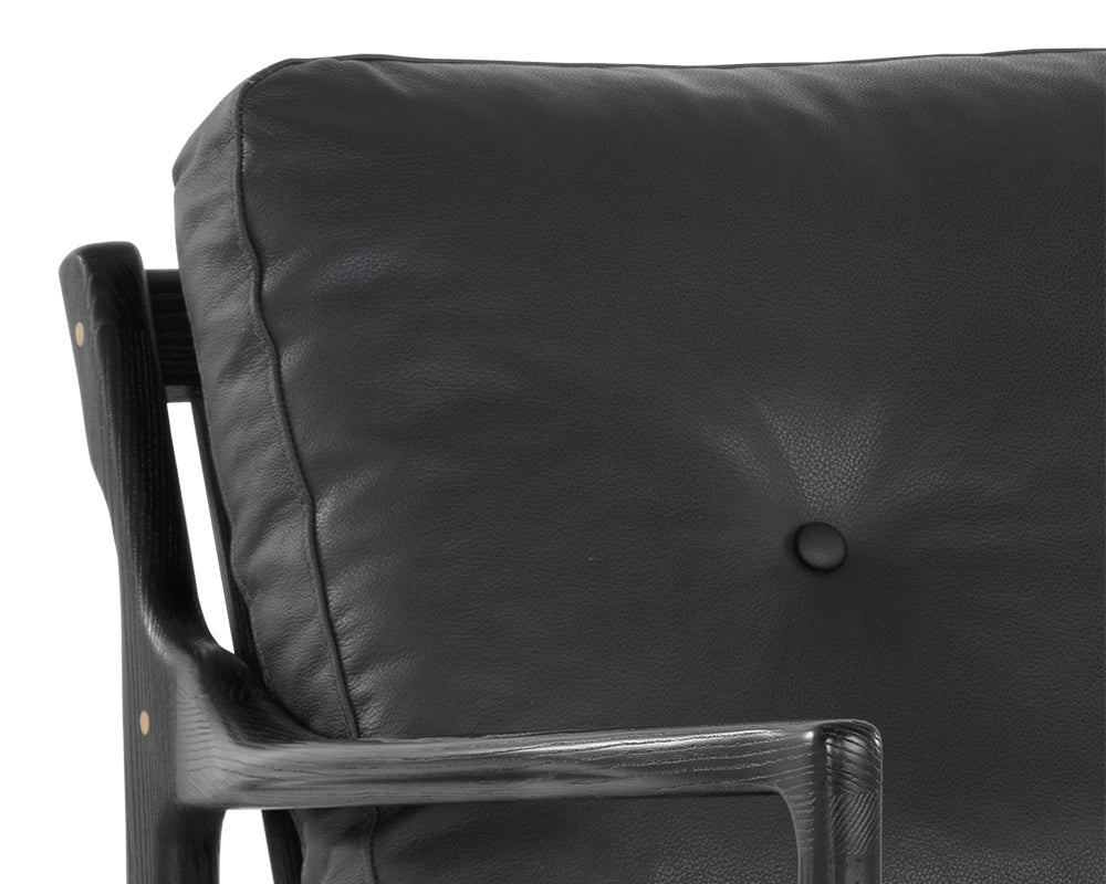Gilmore Lounge Chair - Black - Black Leather