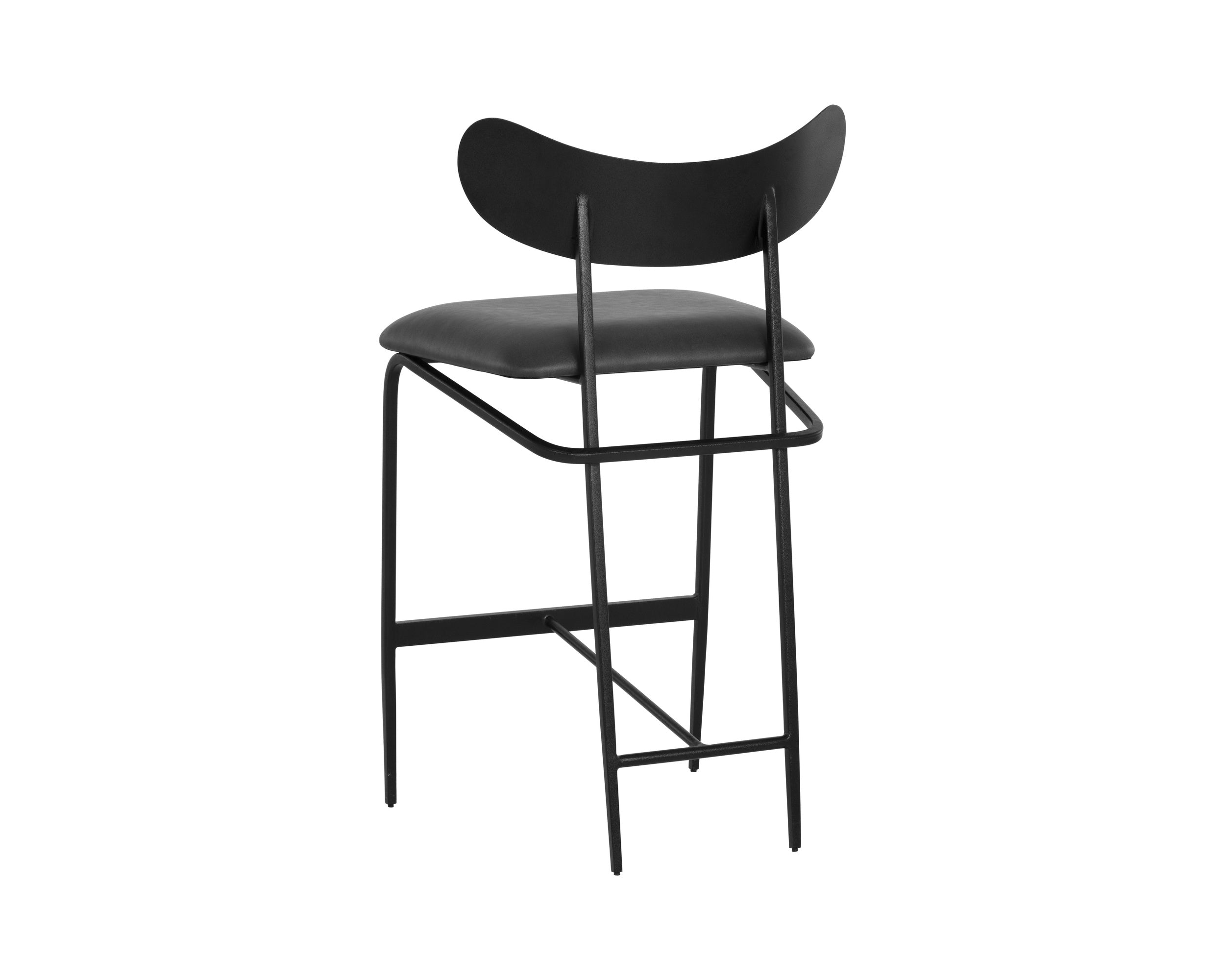 Gibbons Counter Stool - Black - Bravo Portabella