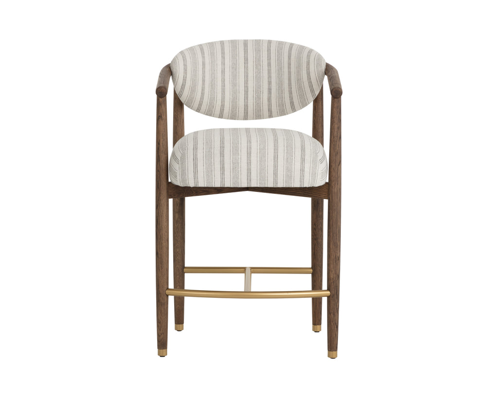 Sigrid Counter Stool - Antique Brown - Gifford Script