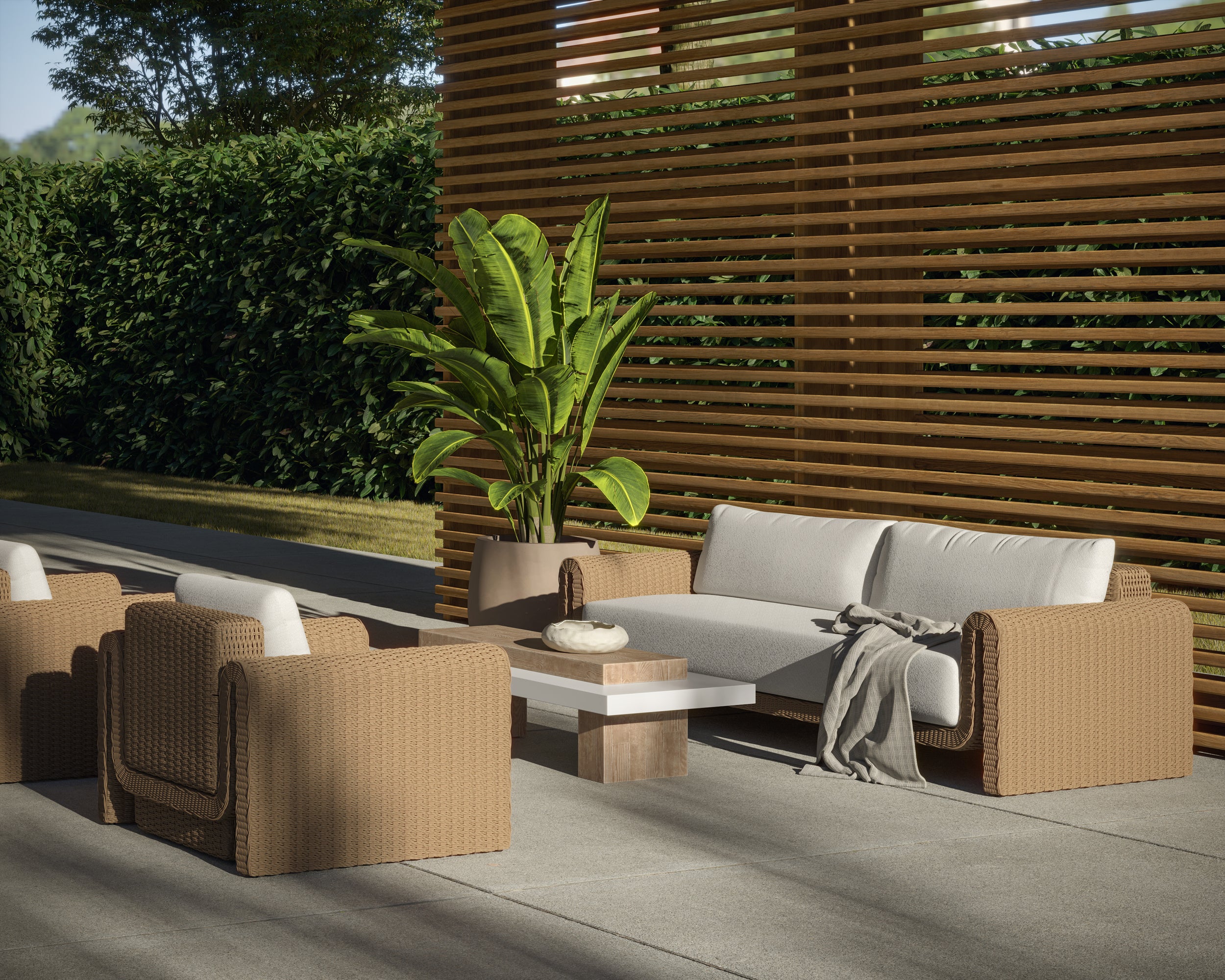 Tibi Sofa - Natural - Louis Cream
