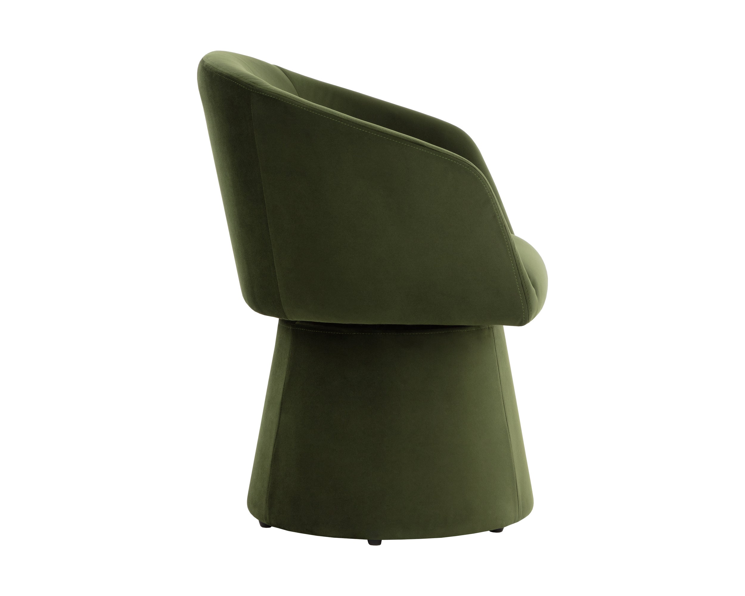 Etta Swivel Dining Armchair - Moss Green