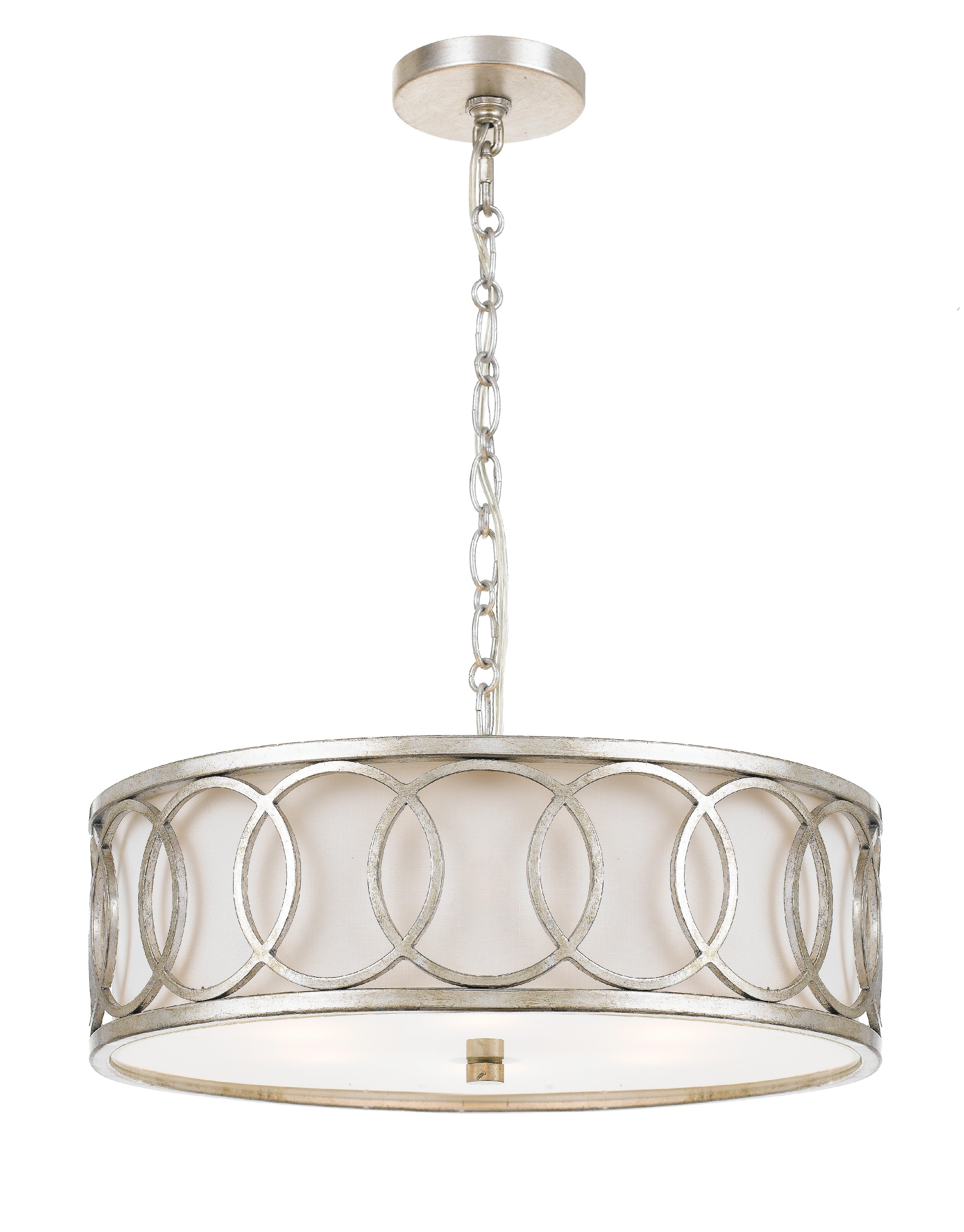 Libby Langdon Graham 18'' Antique Silver Chandelier