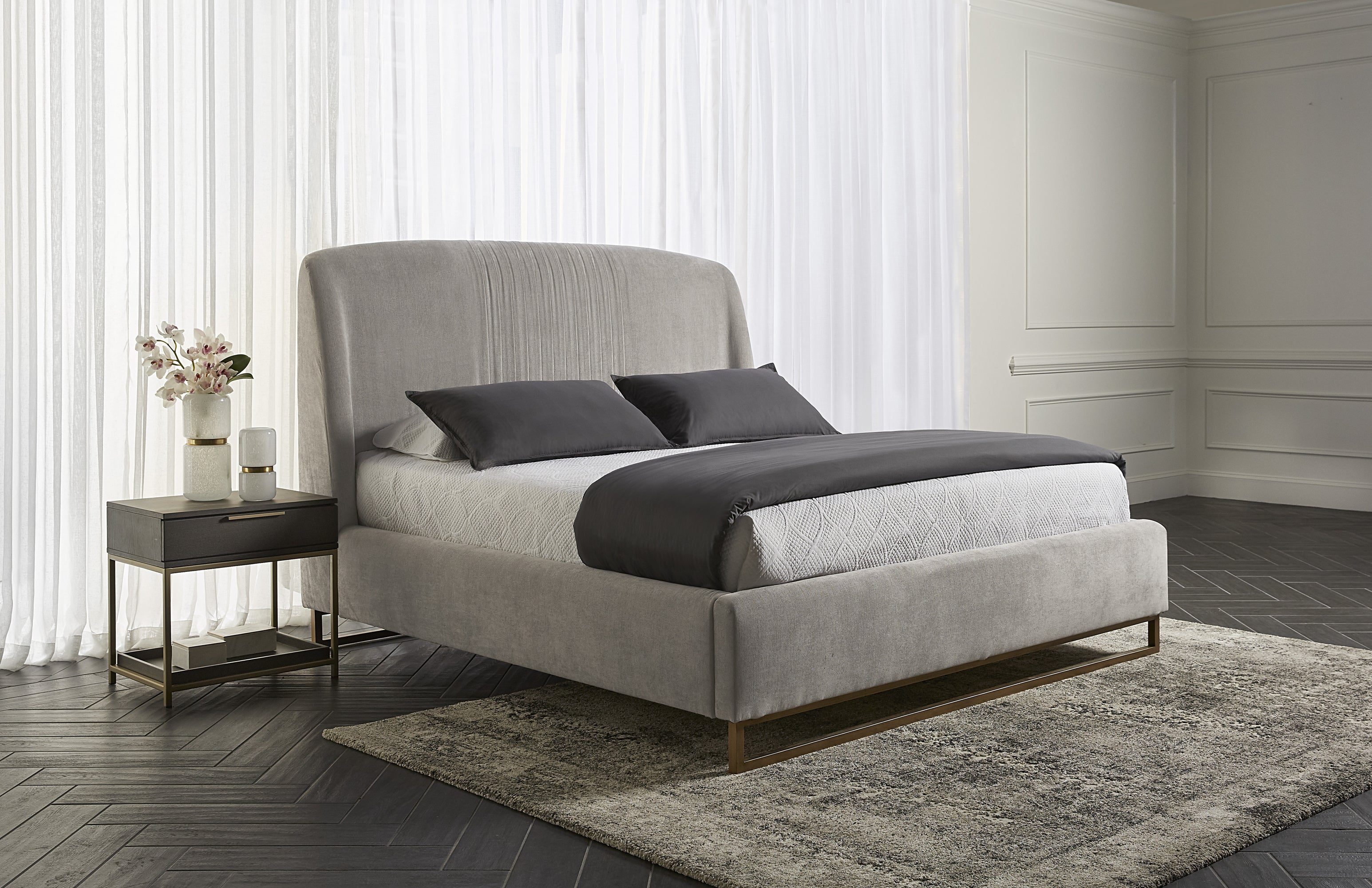 Nevin Bed - King - Polo Club Stone