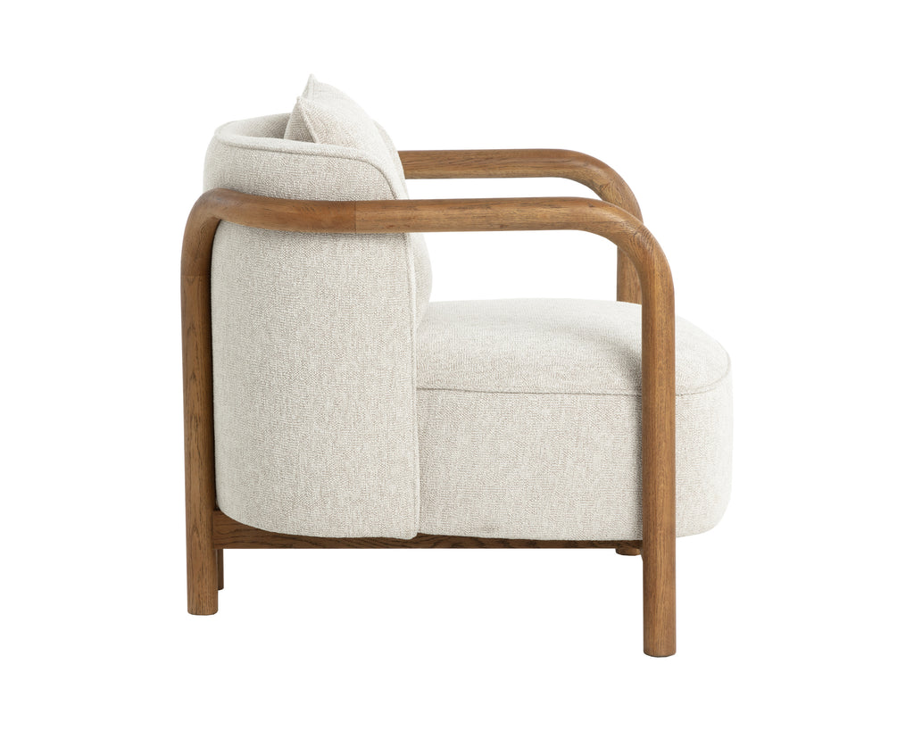 Beatrice Lounge Chair - Dove Cream