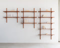 Pi Wall Shelf | Varnished Mahogany | 2 Shelves