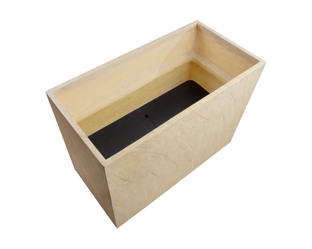 Leilani Planter - Large - Travertine Look