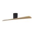 Plank Smart 52 Hugger Ceiling Fan | Midnight Black | Natural Honey Blades