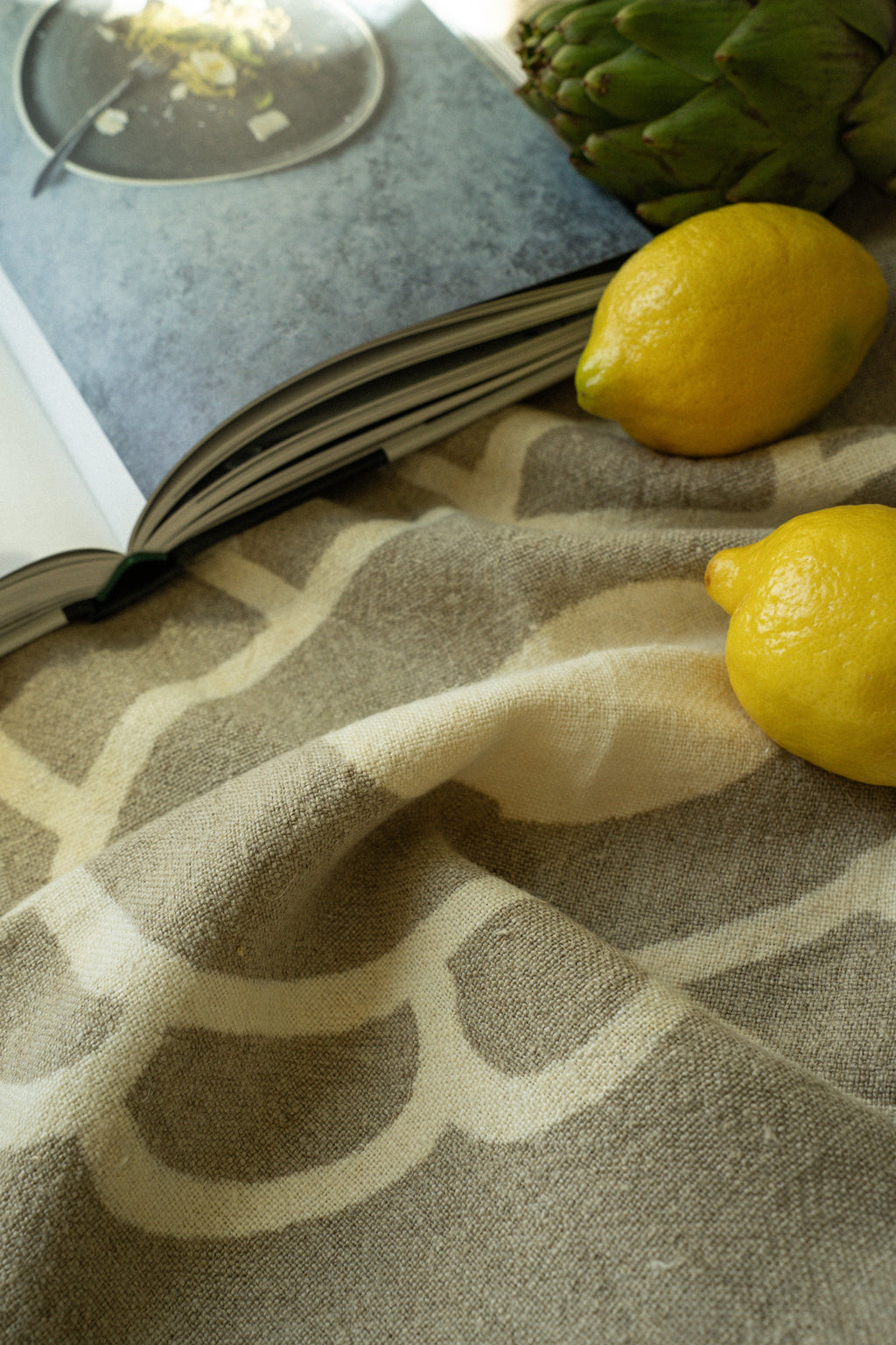 Poppy Selvage Linen Tea Towel