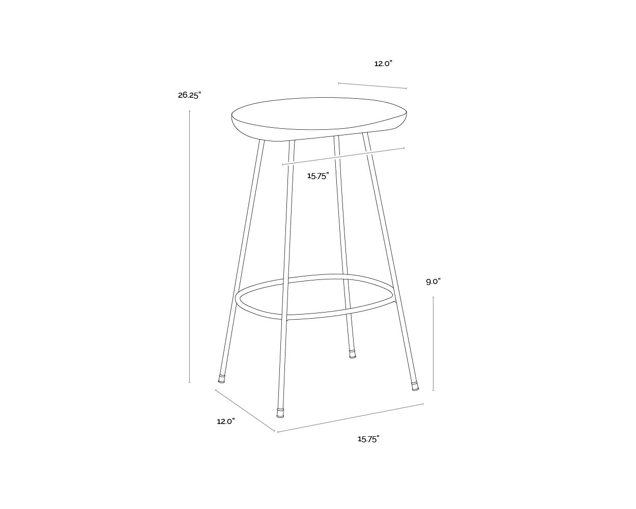 Indra Counter Stool