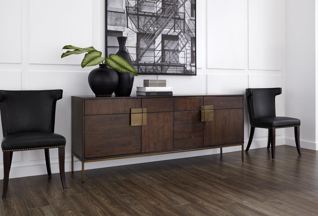 Jade Sideboard - Antique Brass - Dark Mango