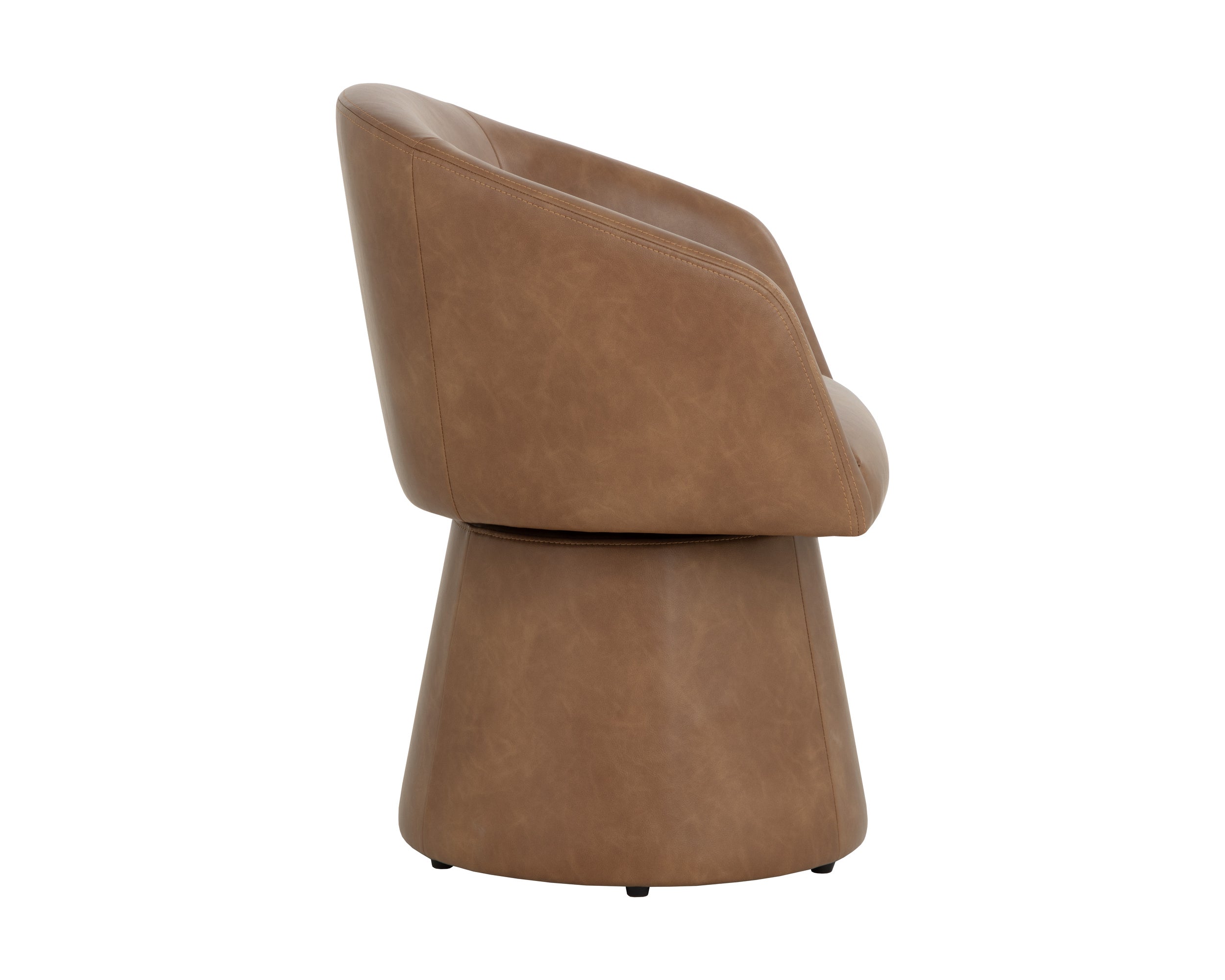 Etta Swivel Dining Armchair - Copley Cognac