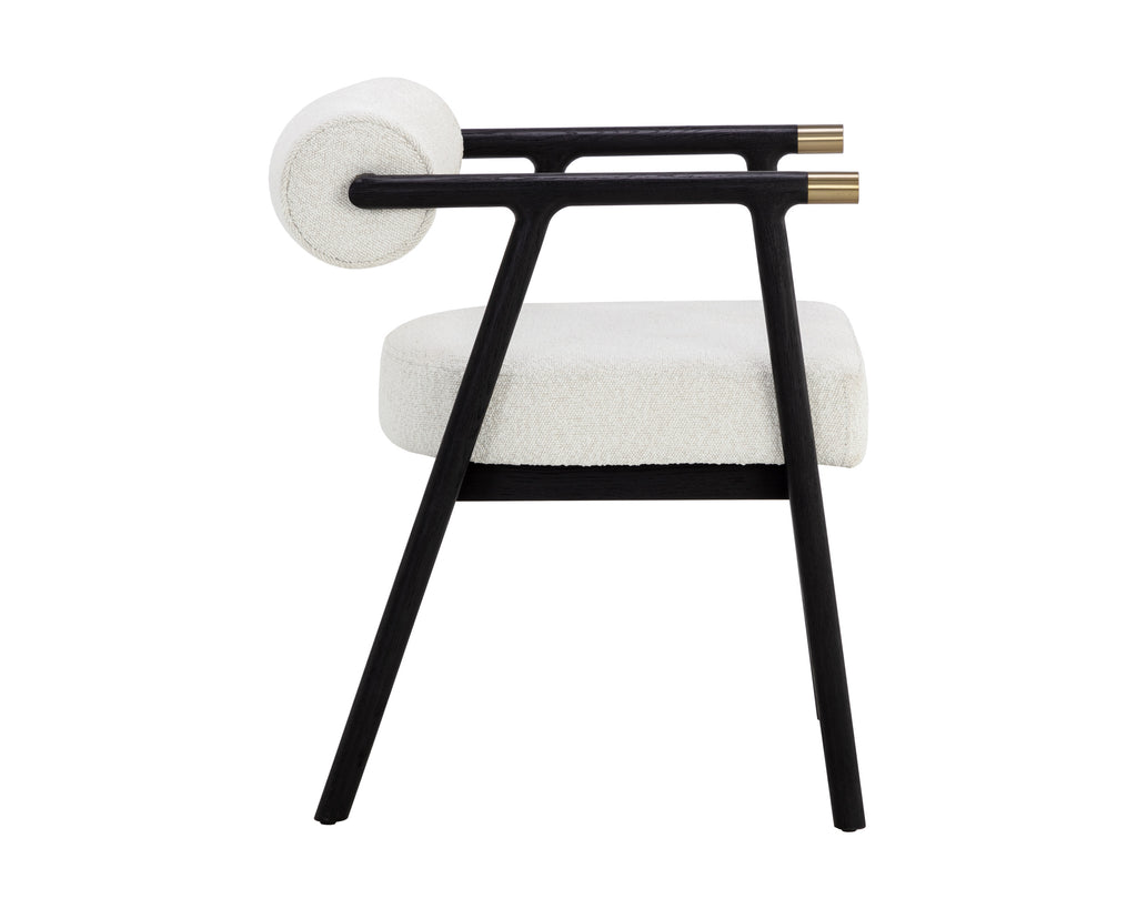 Sova Dining Armchair - Black - Copenhagen White
