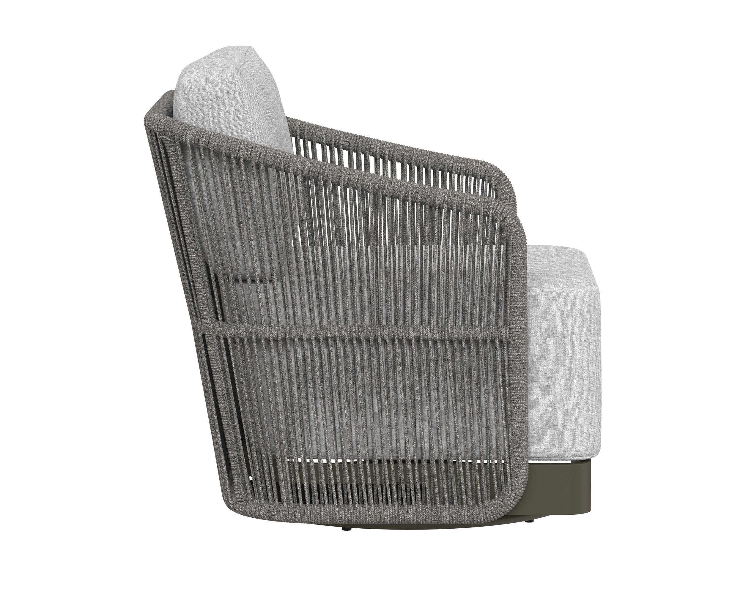 Allariz Swivel Armchair - Warm Grey - Gracebay Light Grey