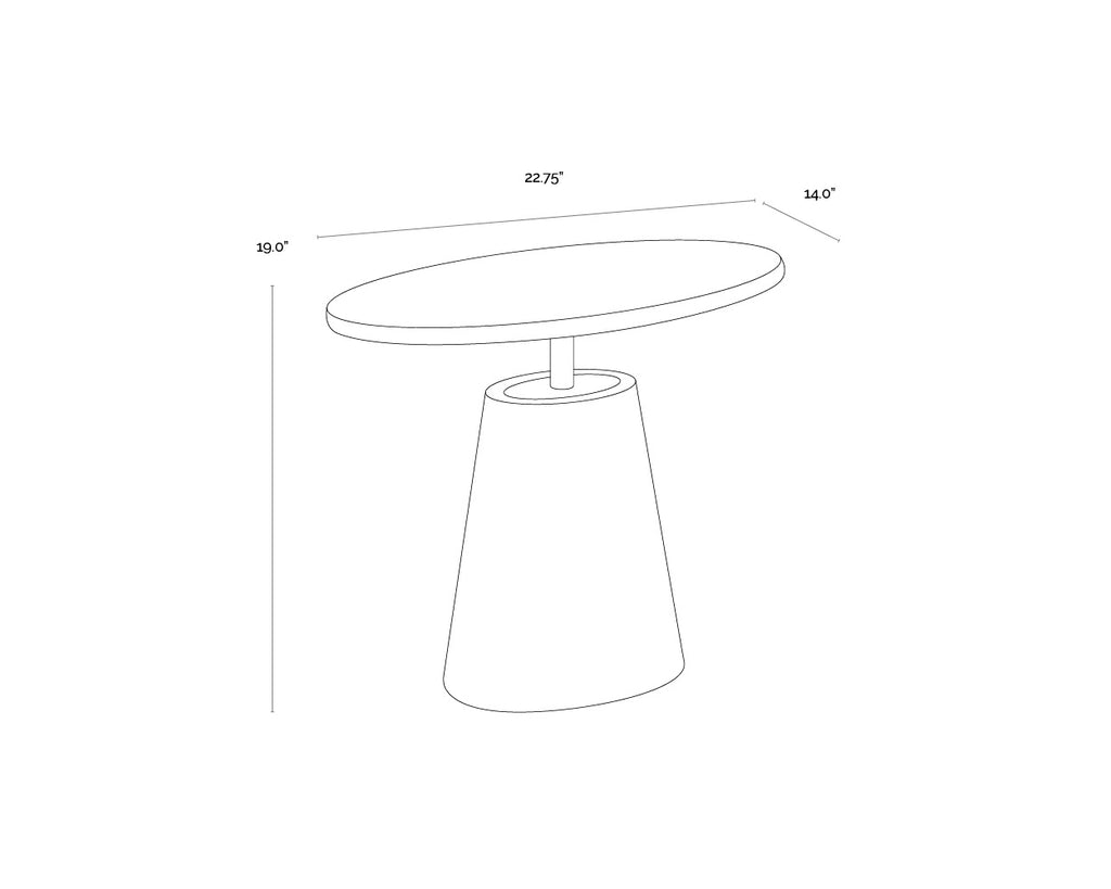 Kadin Side Table - Grey
