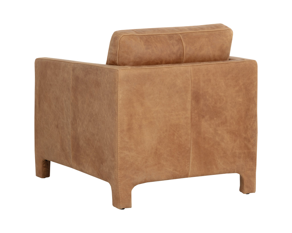 Rodney Lounge Chair - Camel Leather