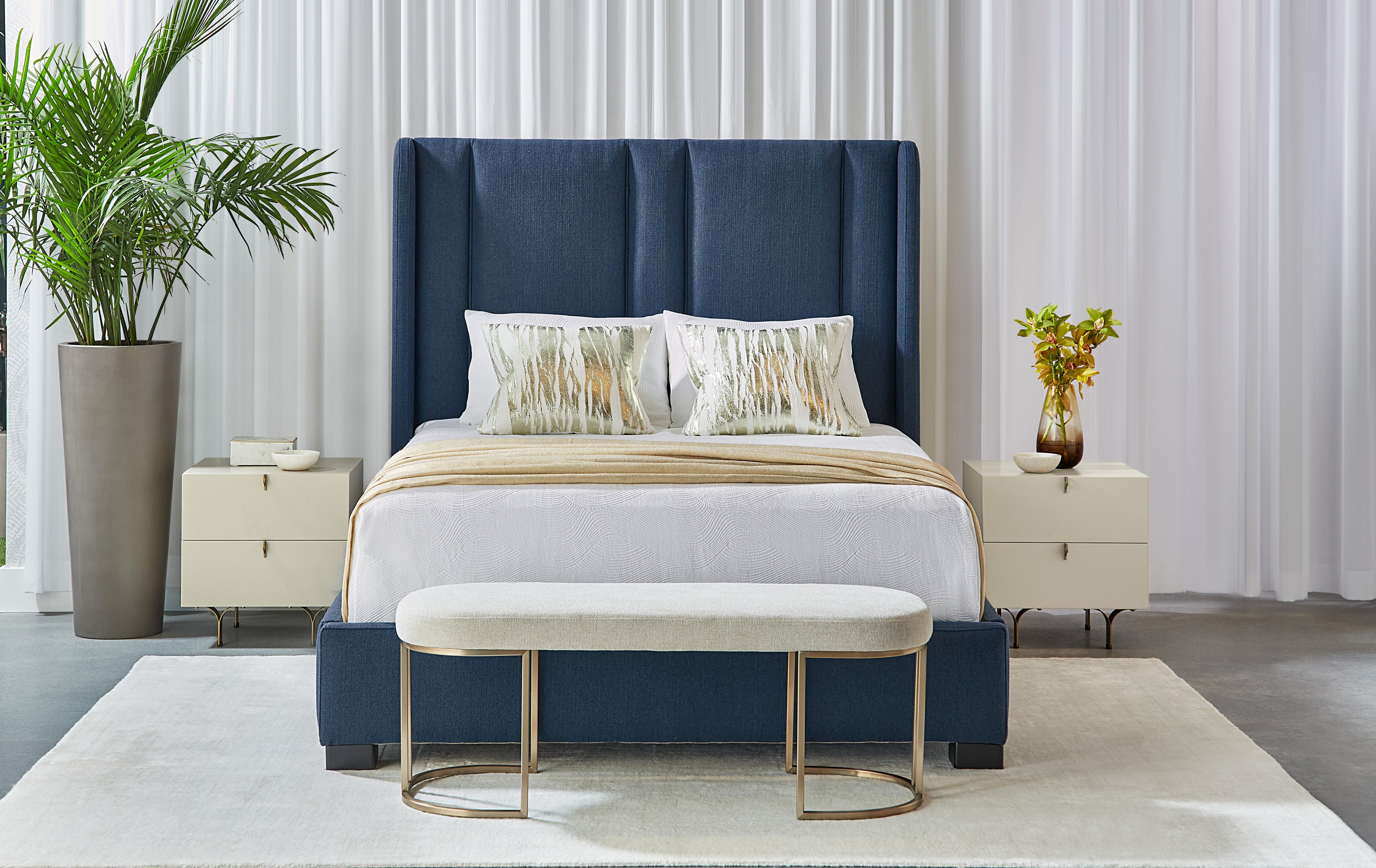 Celine Nightstand - Small - Cream