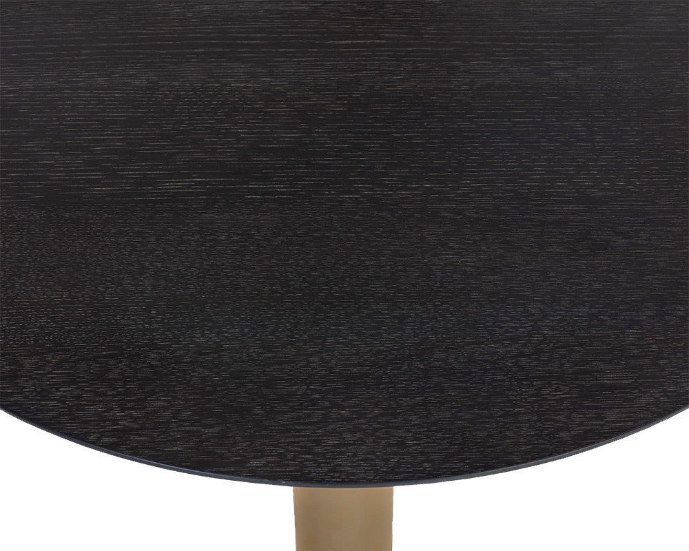 Monaco Bar Table - Gold - Grey Marble / Charcoal Grey