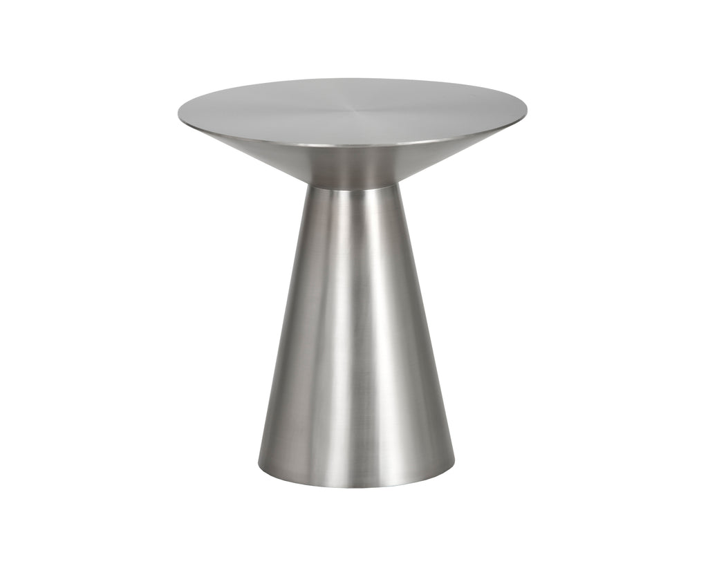 Carmel End Table - Stainless Steel