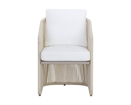 Allariz Dining Armchair - Greige - Stinson White