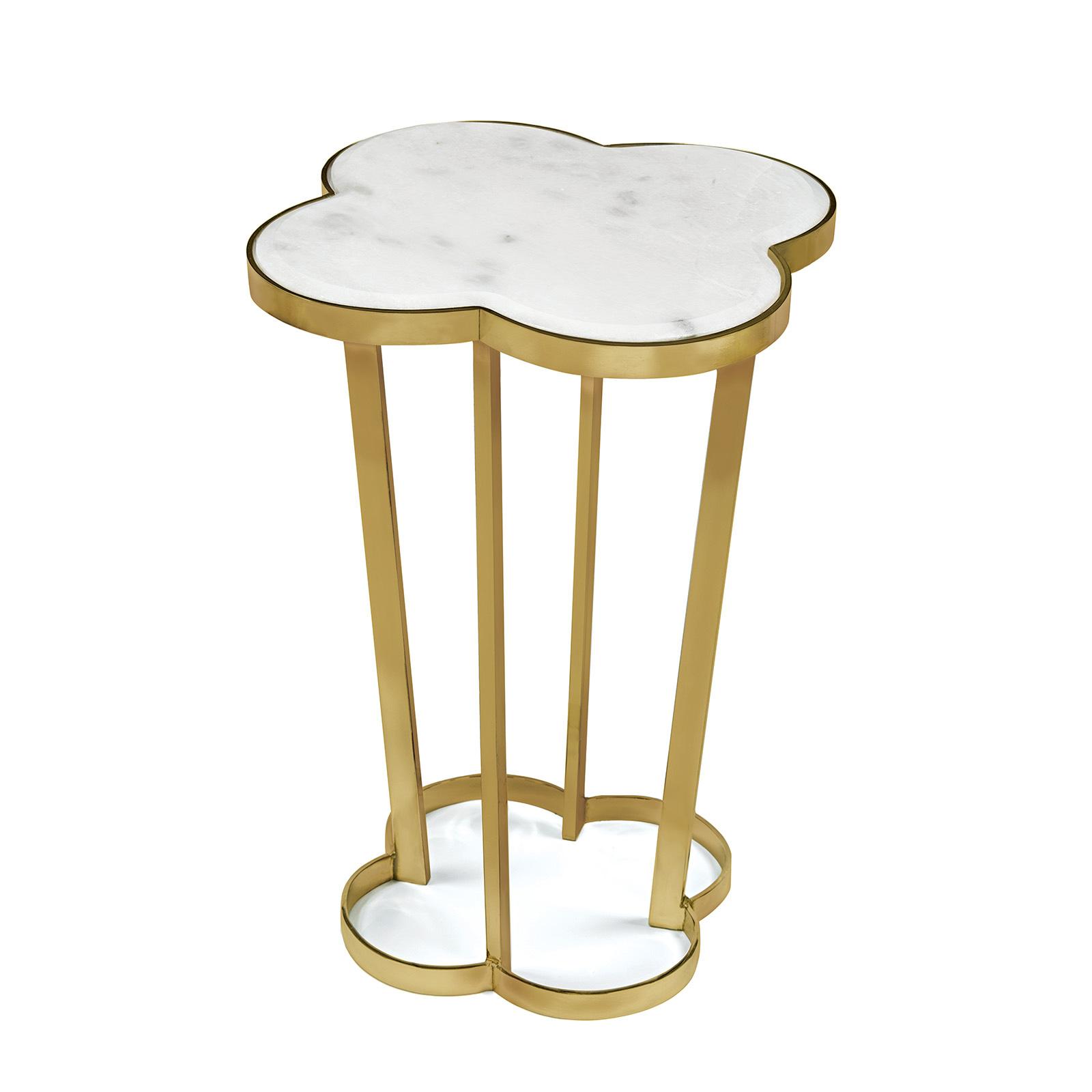 Clover Table | Natural Brass