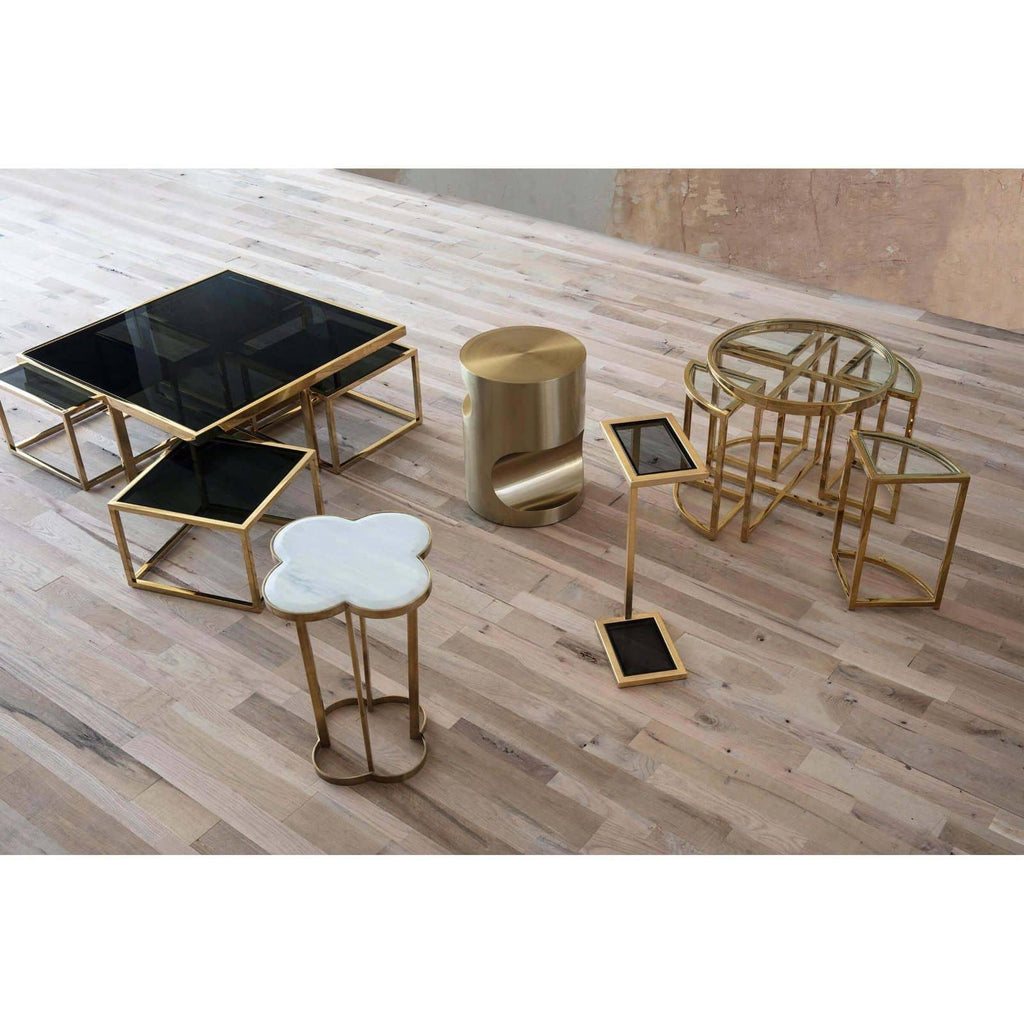 Clover Table | Natural Brass