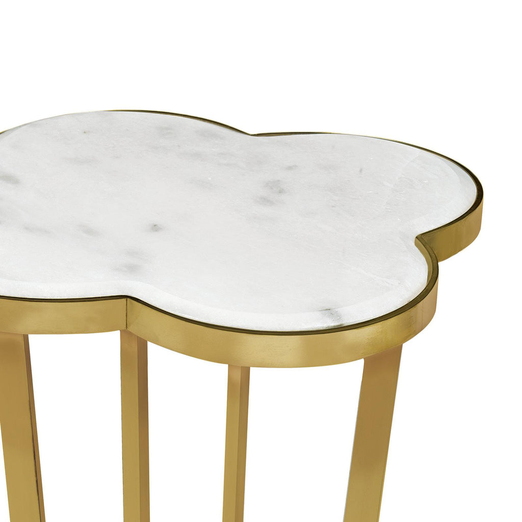 Clover Table | Natural Brass