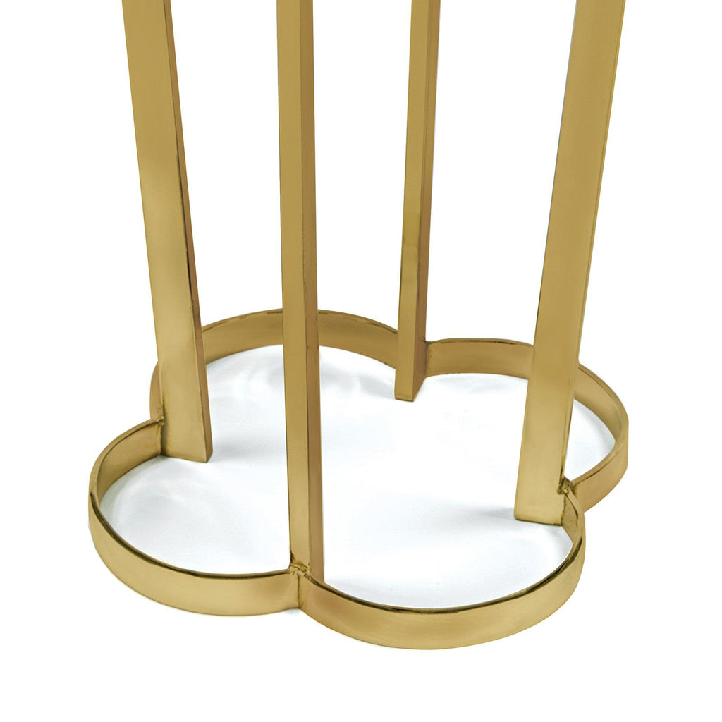 Clover Table | Natural Brass