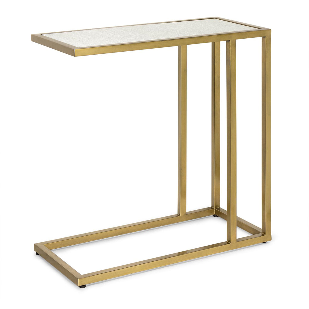 Echelon Sofa Hugger Table | Natural Brass