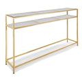 Echelon Console Table | Natural Brass