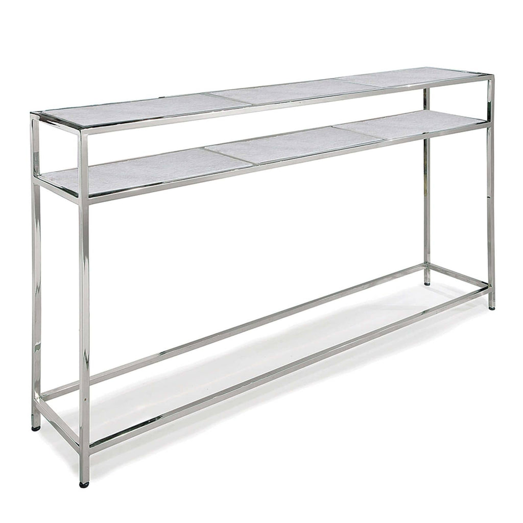 Echelon Console Table | Polished Nickel